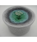 Silber küsst Jade - 4 ply gradient yarn