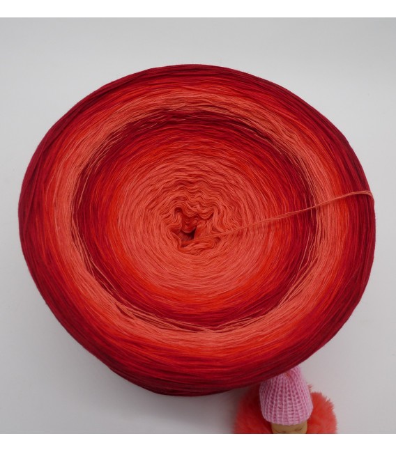 Red Roses Gigantic Bobbel - 4 ply gradient yarn - image 4