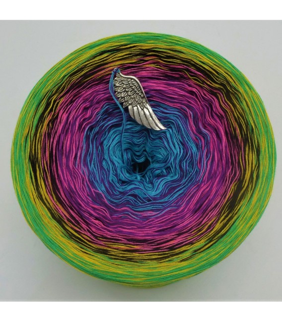 Sommerbunt mit Schwarz (Summer colorful with black) - 4 ply gradient yarn - image 7