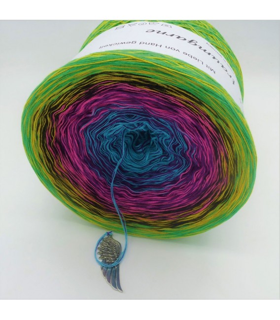 Sommerbunt mit Schwarz (Summer colorful with black) - 4 ply gradient yarn - image 8