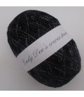 Lace Yarn - 017 black with glitter