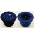 Blue Darkness - 3 ply gradient yarn