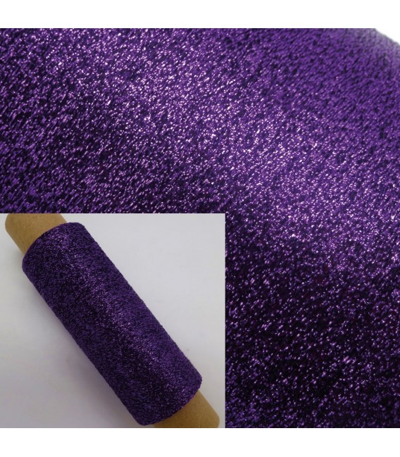 Auxiliary yarn - Lurex dark purple - image 1