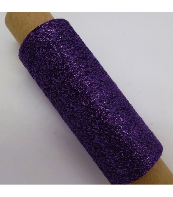 Auxiliary yarn - Lurex dark purple - image 2