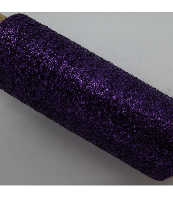 Auxiliary yarn - Lurex dark purple - image 3