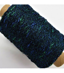 Auxiliary yarn - glitter Royalblau-Smaragd