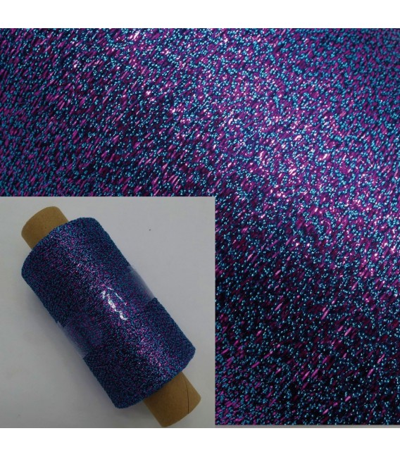 Auxiliary yarn - Lurex cobalt-pink - image 1