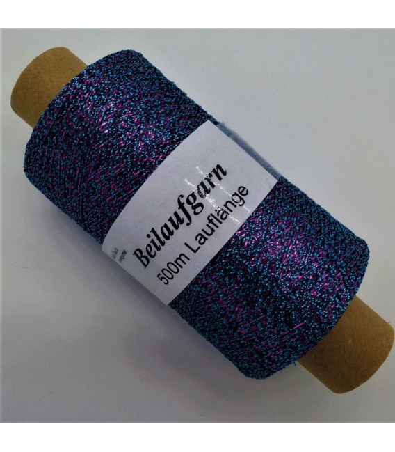 Auxiliary yarn - Lurex cobalt-pink - image 2