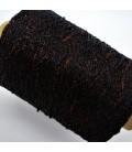 Auxiliary yarn - glitter Kupfer-Schwarz