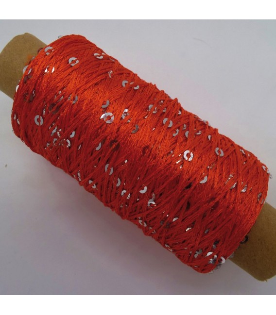 Auxiliary yarn - yarn sequins blood-red - image 2