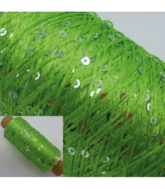 Auxiliary yarn - yarn sequins Grasgrün