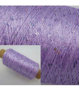 Auxiliary yarn - yarn sequins Flieder irisée