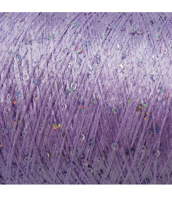Auxiliary yarn - yarn sequins lilac irisée - image 4