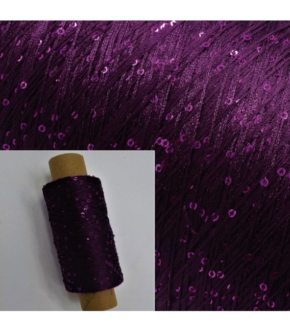 Auxiliary yarn - yarn sequins Purple - image 1