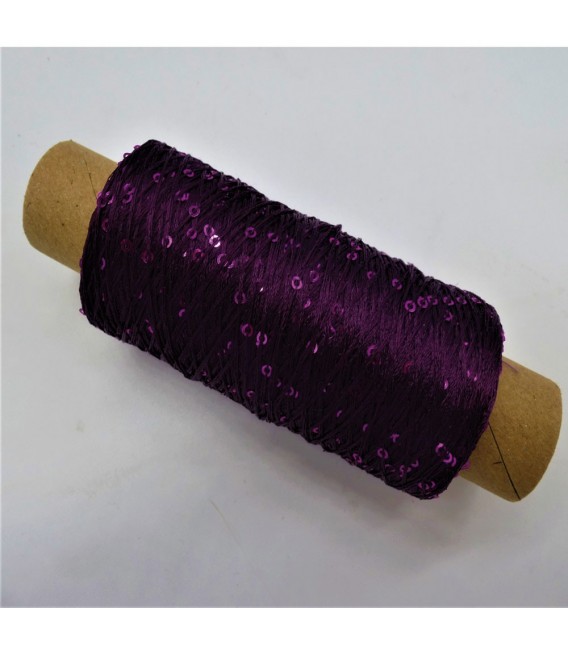 Auxiliary yarn - yarn sequins Purple - image 3