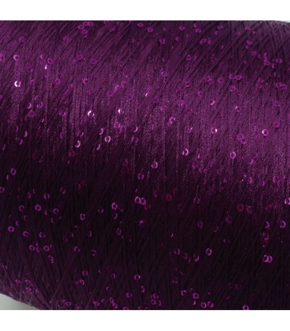 Auxiliary yarn - yarn sequins Purple - image 5