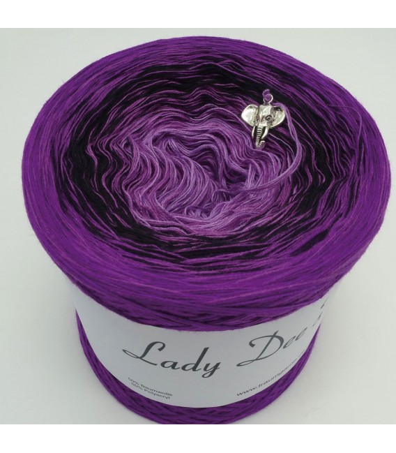 Dark Purple - 4 ply gradient yarn - image 2