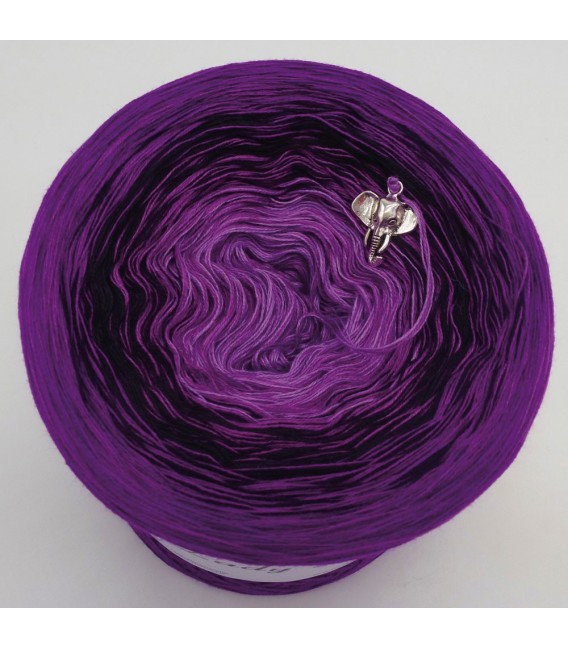 Dark Purple (Темно фиолетовый) - 4 нитевидные градиента пряжи - Фото 3