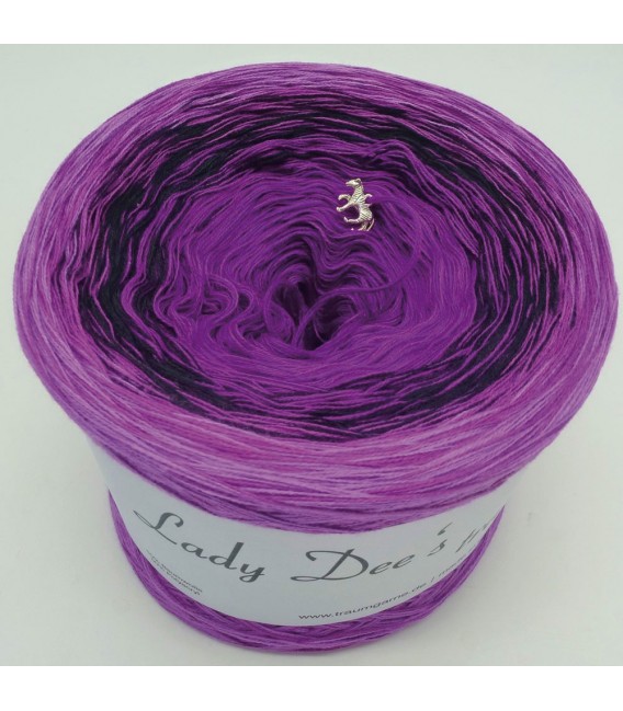 Dark Purple (Темно фиолетовый) - 4 нитевидные градиента пряжи - Фото 4