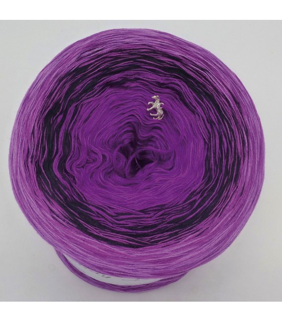 Dark Purple (Темно фиолетовый) - 4 нитевидные градиента пряжи - Фото 5