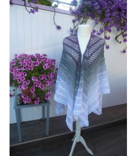 Silhouette - crochet pattern - poncho
