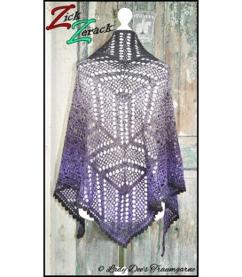 Zick Zerack - crochet pattern - shawl