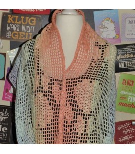 Crochet Pattern scarf loop "Pawprints" by Tanja Schuster - image 1