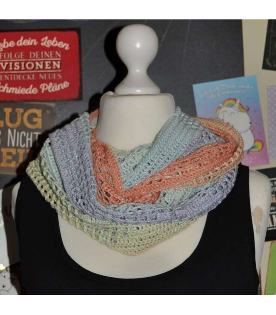 Crochet Pattern scarf loop "Pawprints" by Tanja Schuster - image 3